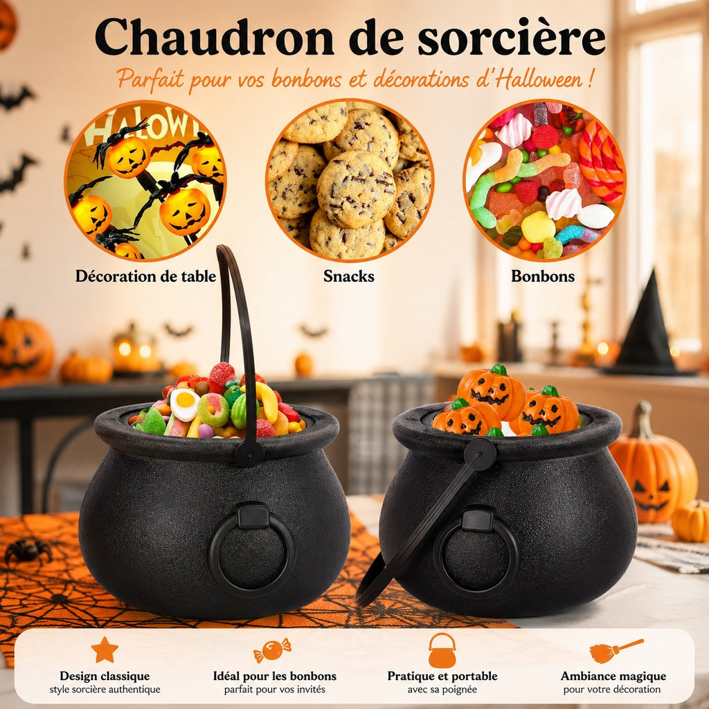 🖤 Chaudron de Sorcière Halloween
