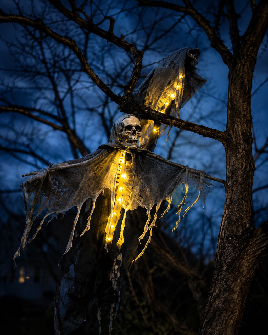 👻 Fantôme Squelette Halloween LED