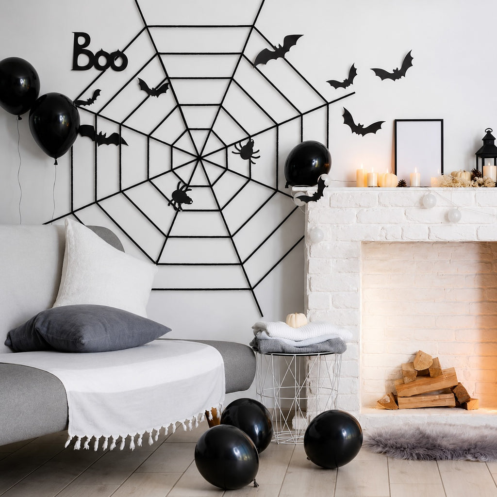 🕷️ Toile d’Araignée Halloween Extensible