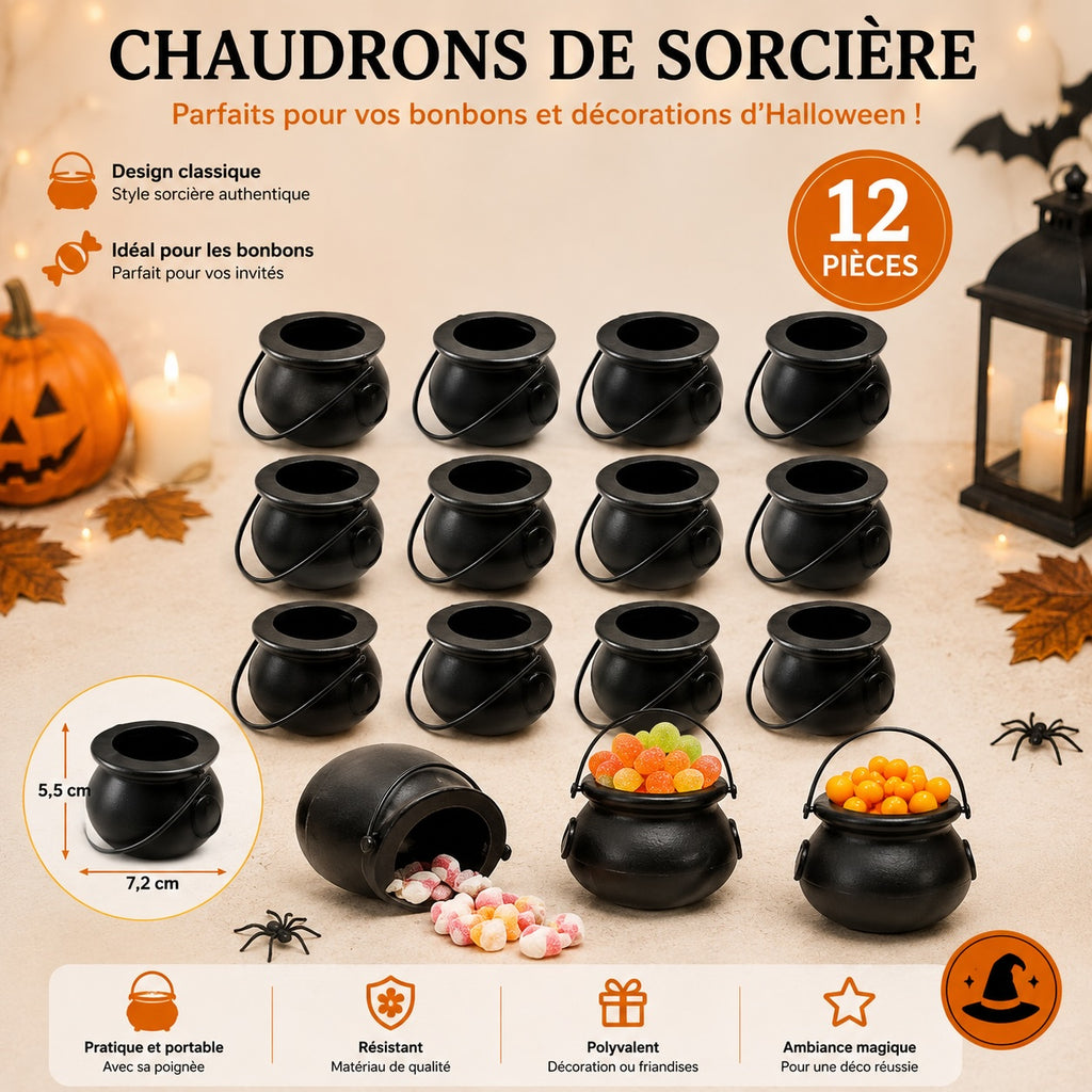🖤 Chaudron de Sorcière Halloween