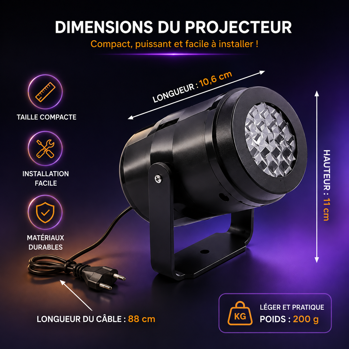 Projecteur Halloween™ – Motifs LED🎃