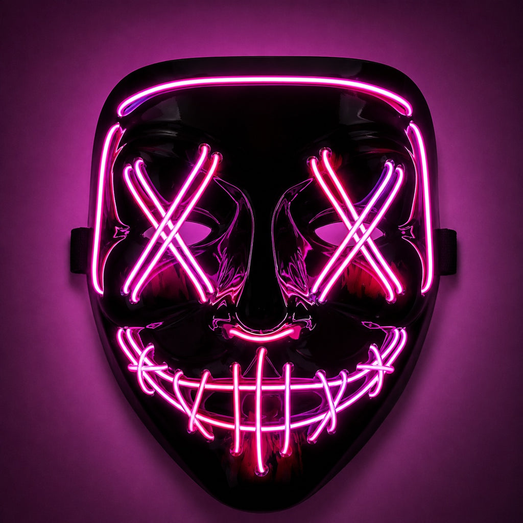 🔮Masques LED néon - sans fil