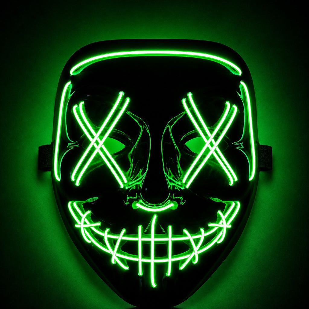 🔮Masques LED néon - sans fil