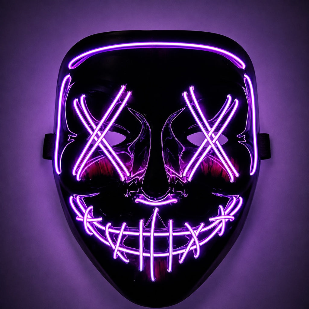🔮Masques LED néon - sans fil